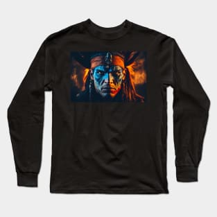 American Indian, Portraits of War 007 Long Sleeve T-Shirt